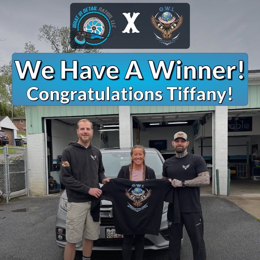 Giveaway winner post: Tiffany wins a full detail from What In Detail Nation